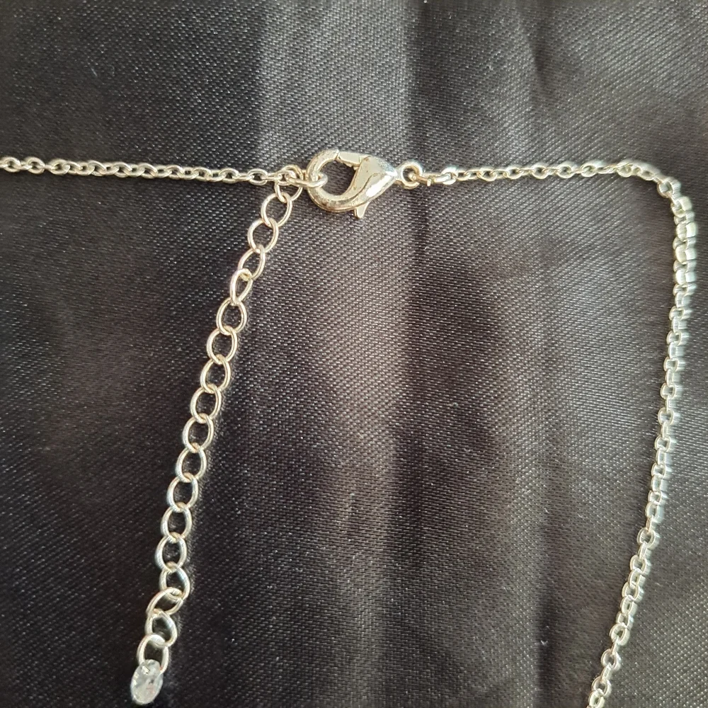 Butterfly Silver Pendant Chain Necklace